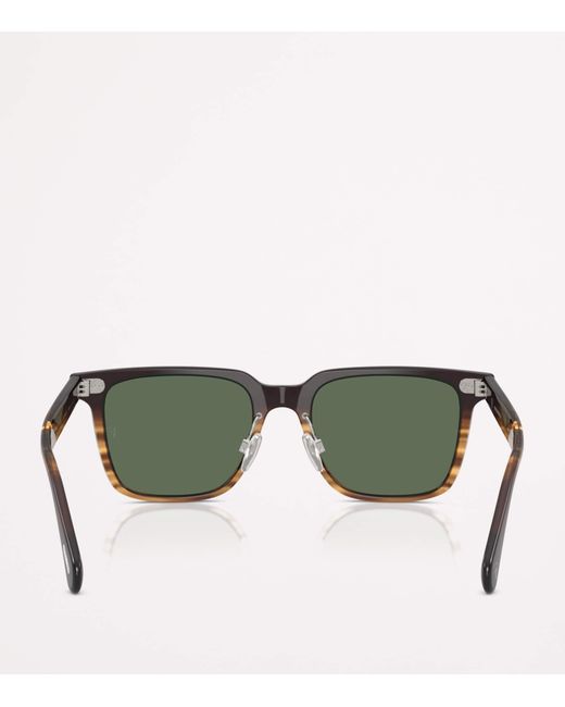 Oliver Peoples Green Rectangular Mr. Federer Ii Sunglasses for men