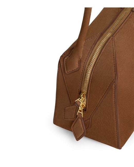 Alaïa Brown Small Leather Le Bouledogue Shoulder Bag