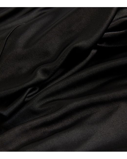 Helmut Lang Black Scarf-hem Maxi Dress