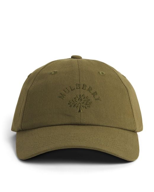 Mulberry Green Embroidered Logo Cap