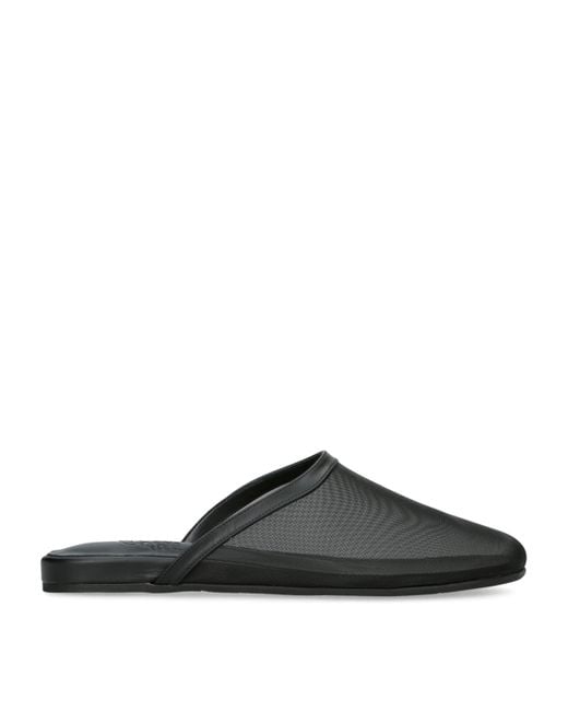 Ancient Greek Sandals Black Mesh The Slipper Slippers
