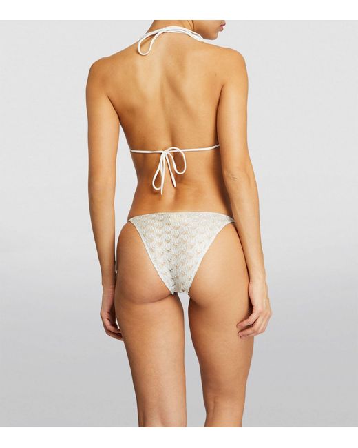 Missoni White Open-knit Bikini