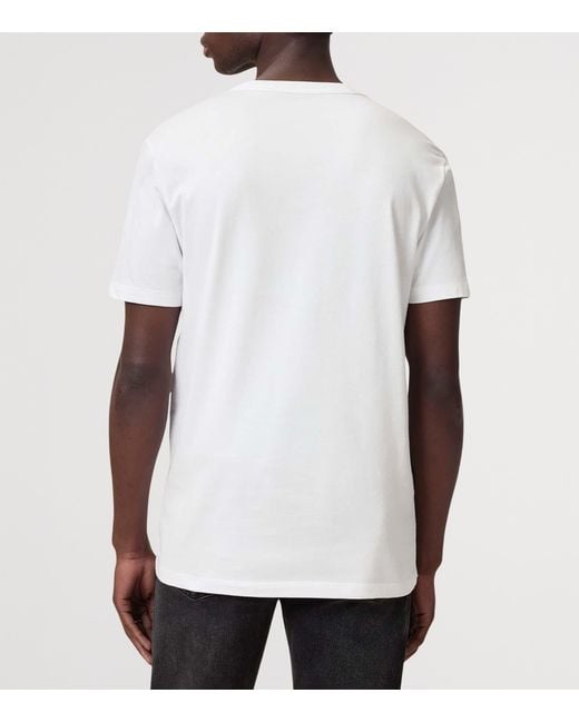 AllSaints White Organic Cotton Brace T-Shirt for men