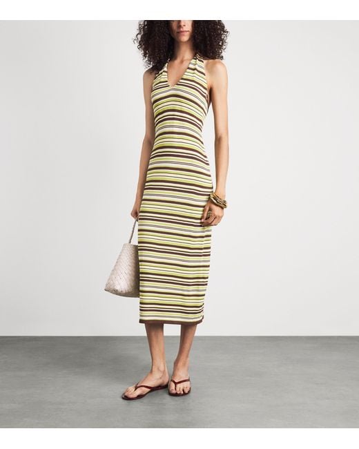 Away That Day Metallic Knitted Cape Town Maxi Dress