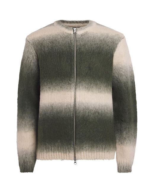 Samsøe & Samsøe Green Wool-Blend Safabio Zip Cardigan for men