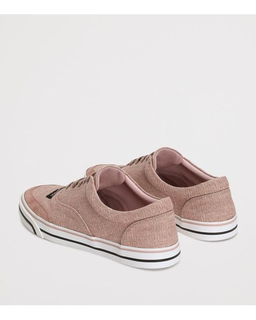 Dolce & Gabbana Pink Sailing Low-Top Sneakers for men