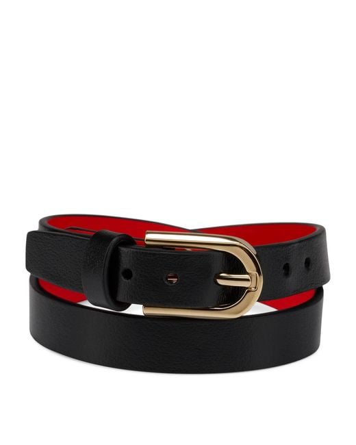 Christian Louboutin Black Bettina Calfskin Bracelet