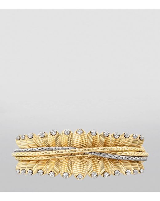 Cartier Metallic And Diamond Grain De Café Bracelet