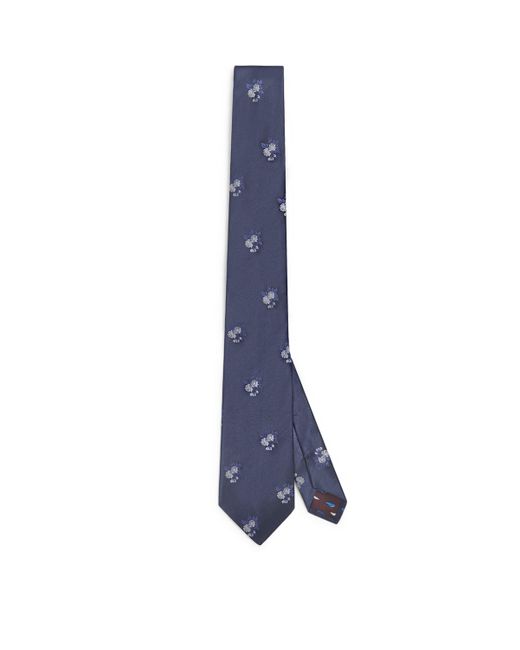 Paul Smith Blue Silk Floral Tie for men