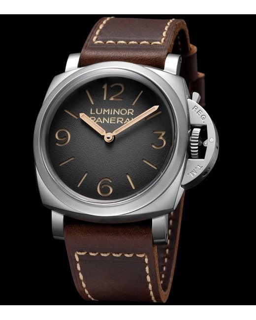 Panerai Metallic Stainless Steel Luminor Tre Giorni Watch for men