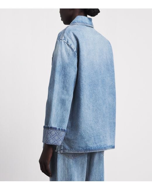 Tory Burch Blue Barn Denim Jacket