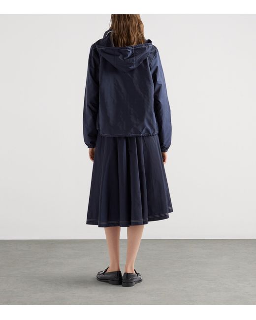 Prada Blue Re-Nylon Lightweight Midi Skirt