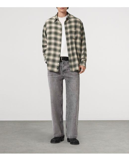 AllSaints Green Check Lumley Shirt for men
