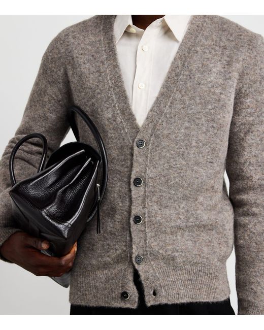 Barena Gray Alpaca-Blend Cardigan for men