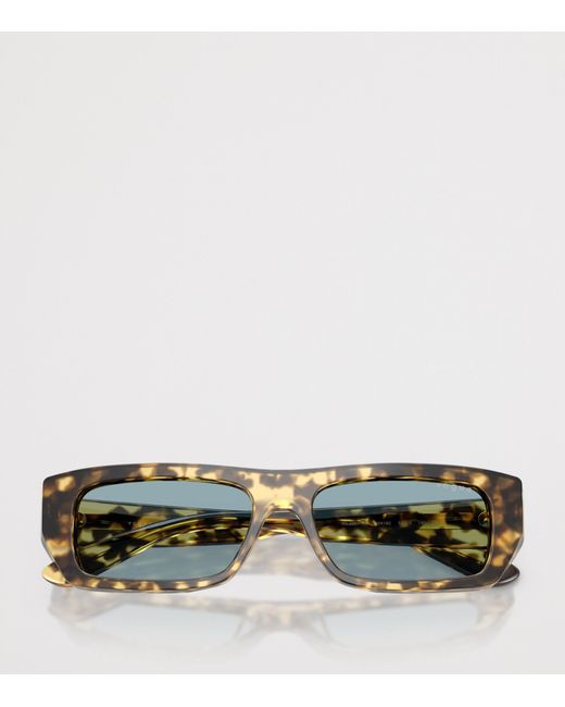 Vogue Blue Tortoiseshell Rectangular Sunglasses