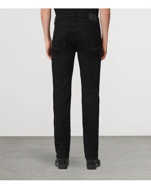 AllSaints Black Sid Ultra Skinny Jeans for men
