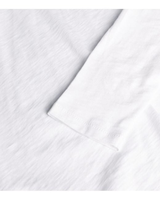 Rag & Bone White Long-Sleeve Cotton T-Shirt