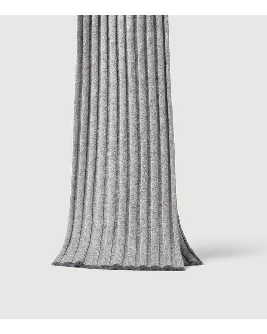 Brunello Cucinelli Gray Cashmere Scarf for men