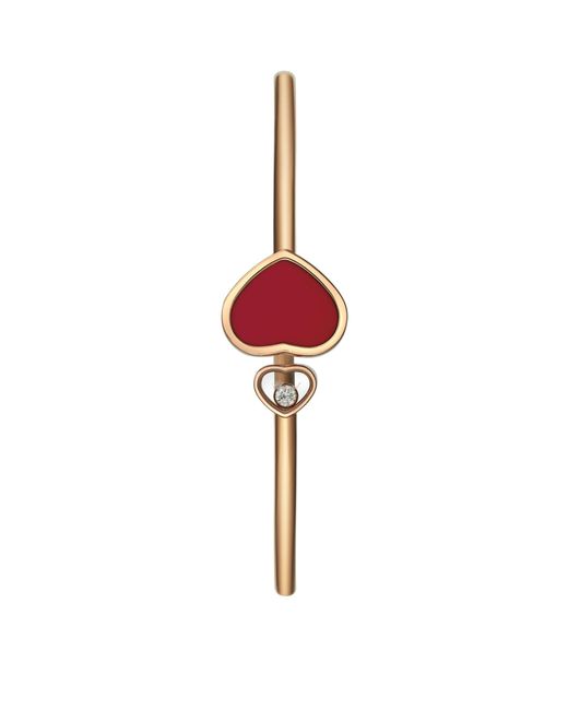 Chopard Pink And Diamond Happy Hearts Bangle