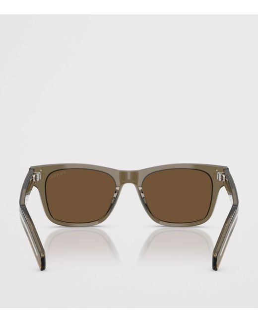 Prada Brown Acetate Pra17S Sunglasses for men