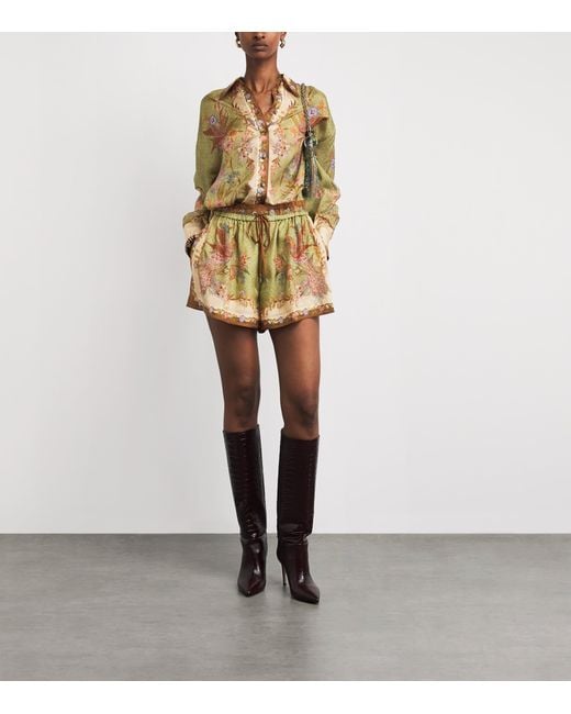 Zimmermann Natural Silk Indra Shorts