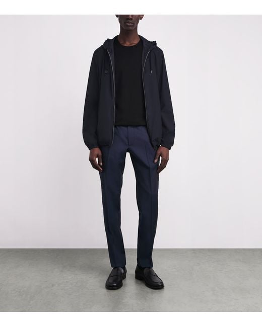 Herno Blue Reversible Bomber Jacket for men