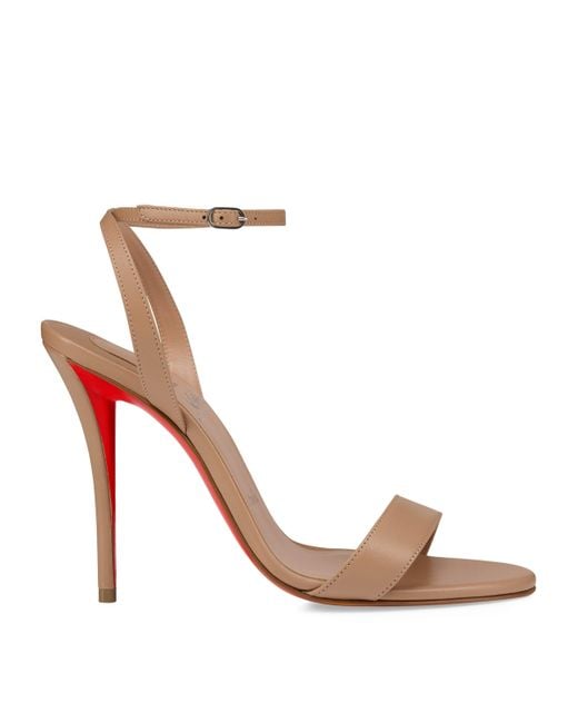 Christian Louboutin Pink Miss Z Leather Heeled Sandals 100