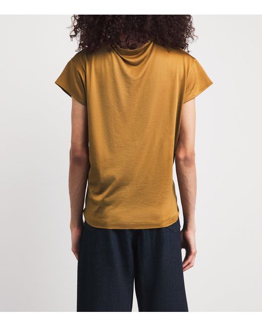 Lemaire Orange Jersey Foulard T-Shirt