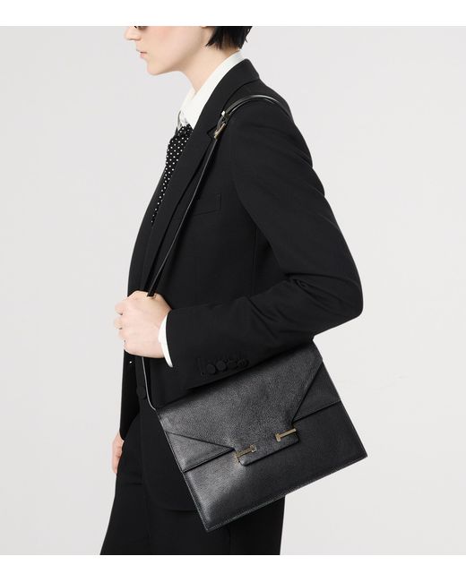 Tom Ford Black Leather Aube Shoulder Bag
