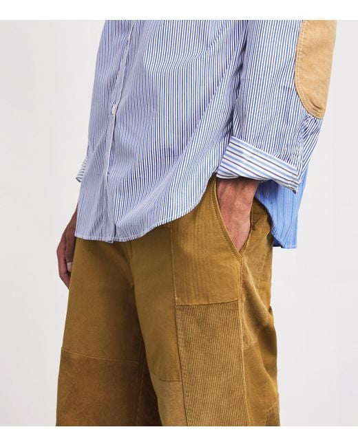 Junya Watanabe Natural Cotton Patchwork Trousers for men