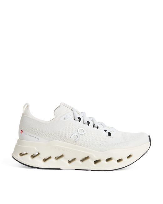 On Shoes White Cloudsurfer Max Trainers