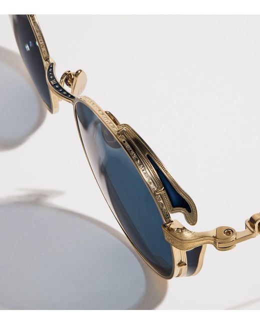 Matsuda Blue M3152 Round Sunglasses for men