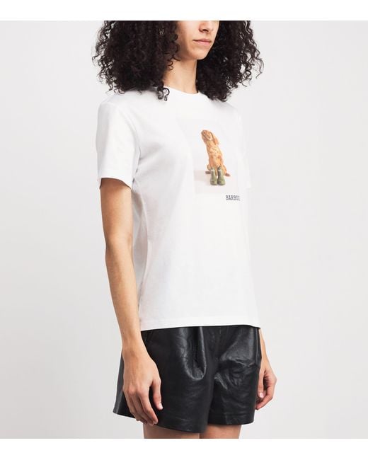 Barbour White Cotton Bedale T-Shirt