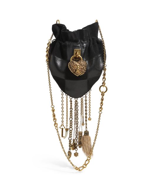 Chloé Black Patchwork-Leather Charms Cross-Body Bag