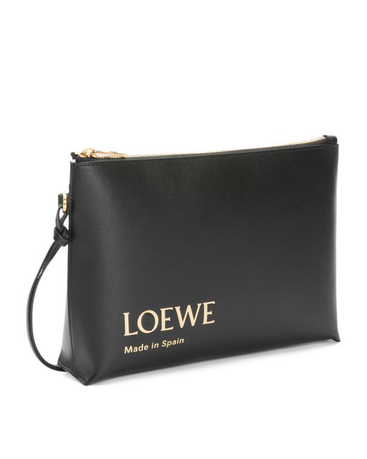 Loewe Embossed T-pouch In Black