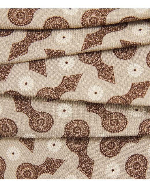 James Purdey & Sons Metallic Silk Barrel Blossom Tie for men