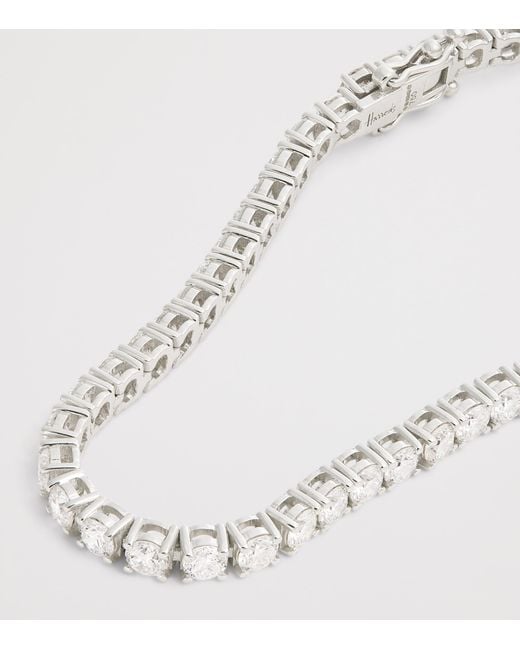Harrods White And Diamond Tennis Bracelet