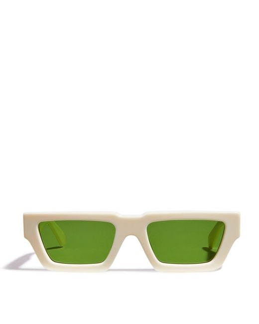 Off-White c/o Virgil Abloh Green Manchester Sunglasses for men