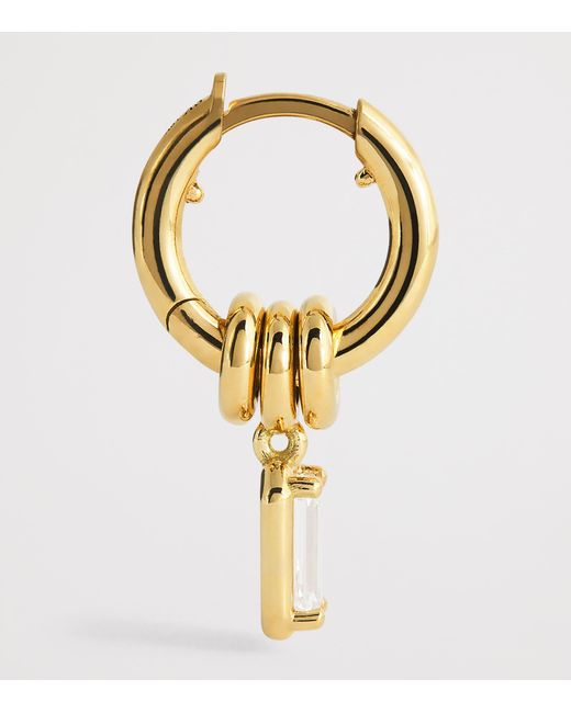 Spinelli Kilcollin Metallic And Diamond Zahra Hoop Earrings