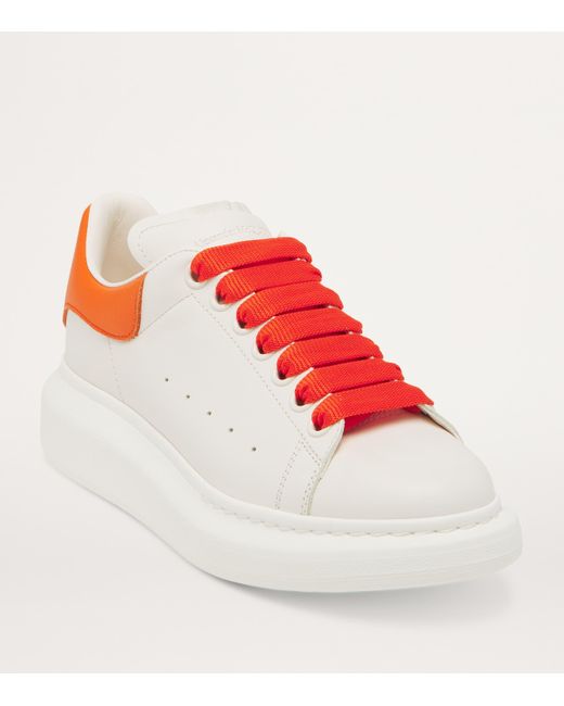 Alexander McQueen White Leather Oversized Sneakers for men