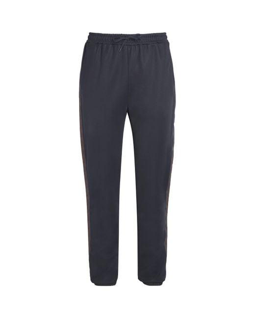 Fred Perry Blue Contrast Tape Sweatpants for men