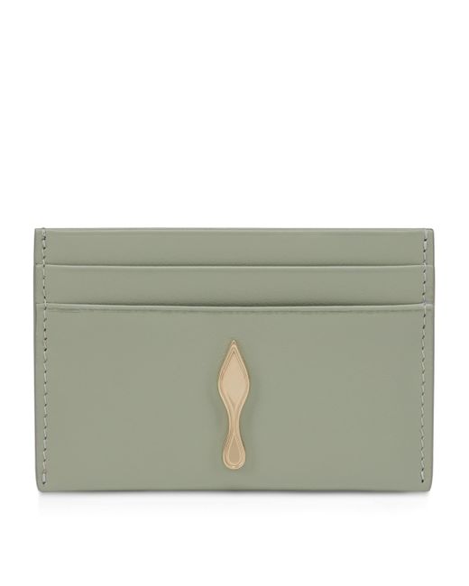 Christian Louboutin Green Bettina Leather Card Holder