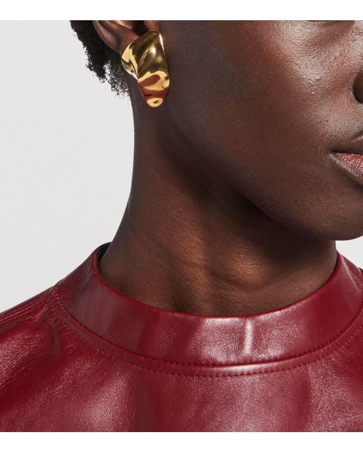Balenciaga Metallic Bloom Earrings for men