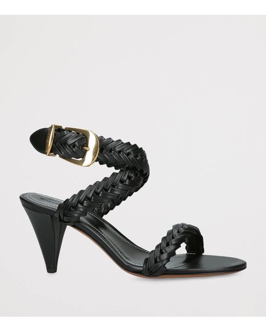 Zimmermann Black Calf Leather Helix Sandals 75