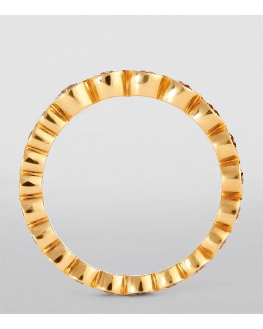 Sophie Bille Brahe Metallic Yellow Gold And Diamond Ensemble De Coeur Ring (size 54)