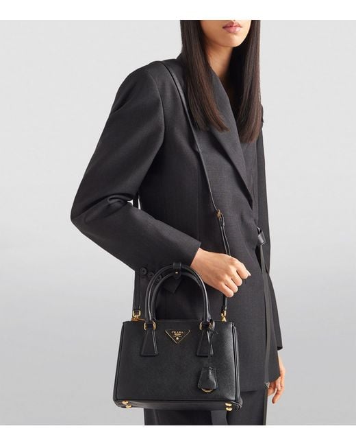 Prada Black Saffiano Leather Galleria Bag