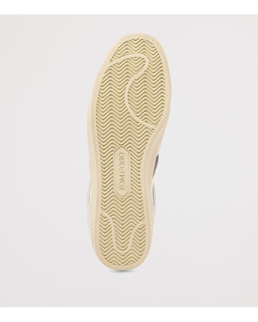 Tom Ford White Leather T Sneakers for men
