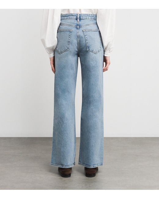 FRAME Blue The Pixie Arrow Bootcut Jeans