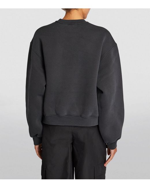 Alexander Wang Black Terry Cotton Essential Sweatshirt
