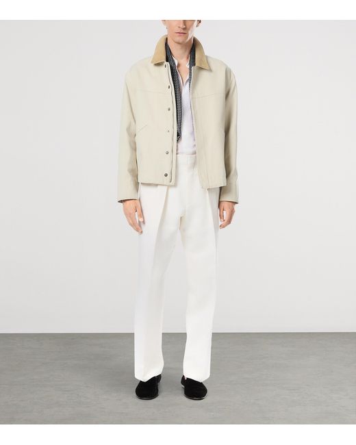 Tom Ford White Cotton Canvas Jacket for men